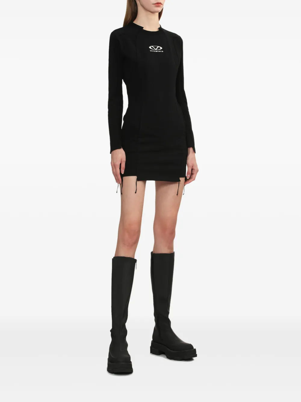 Logo-Print Mini Dress