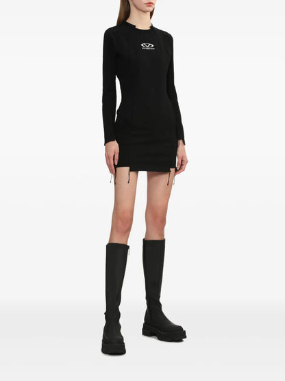 Logo-Print Mini Dress