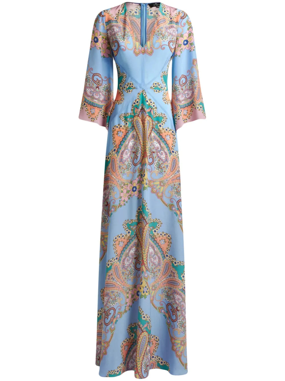 Paisley-Print Maxi Dress