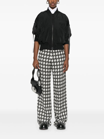 Short-Sleeves Bomber Jacket