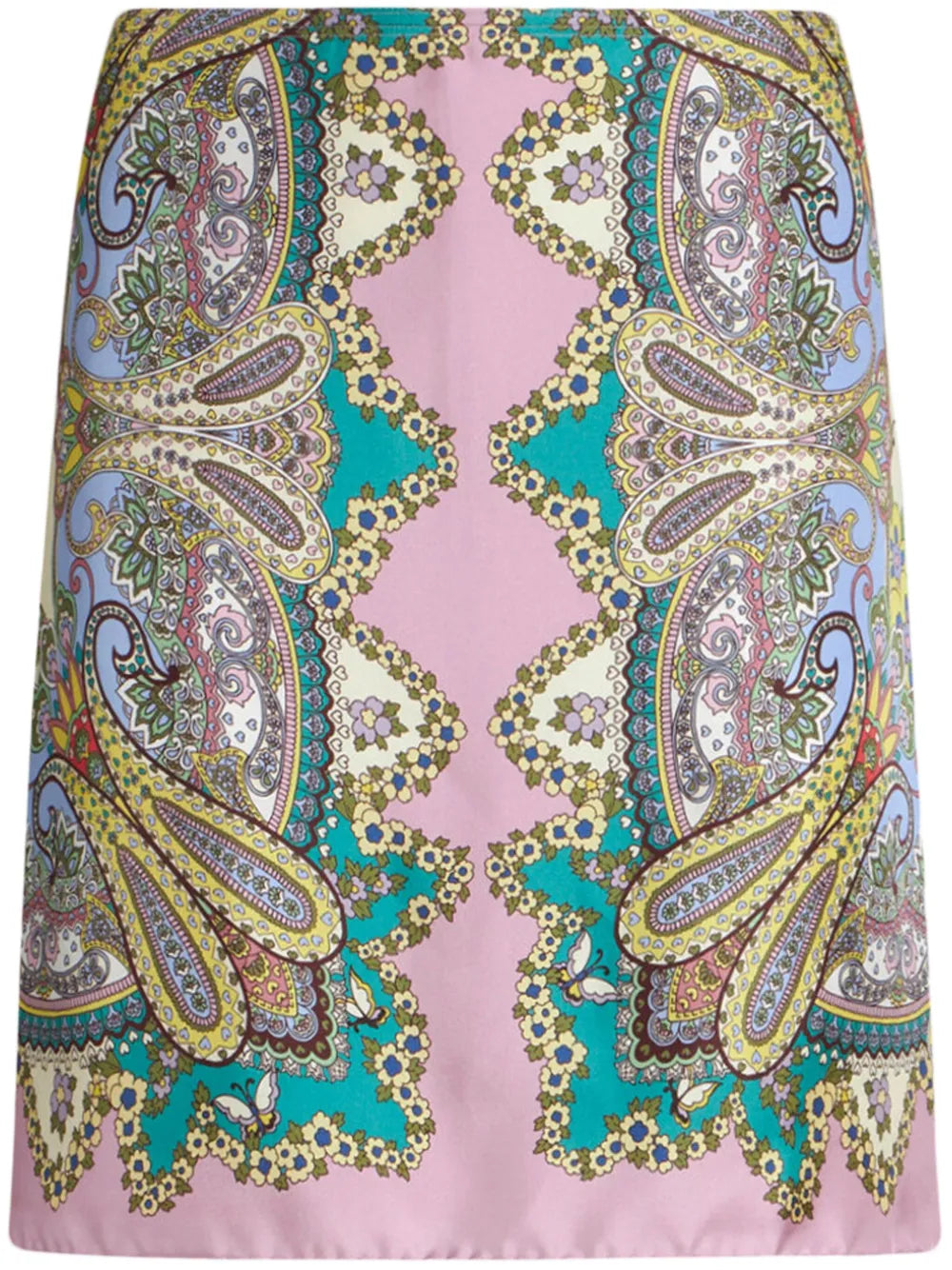 Paisley-Print Miniskirt