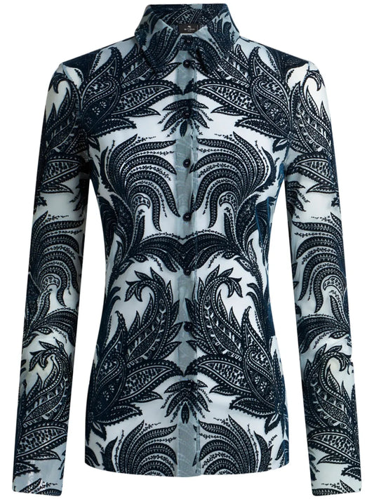 Paisley-Jacquard Shirt