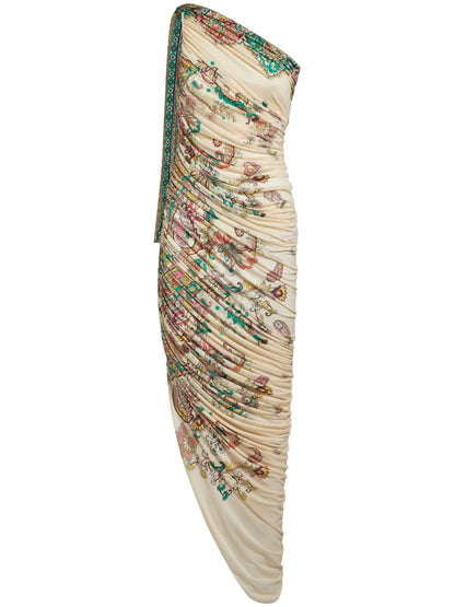 Single-Shoulder Maxi Dress