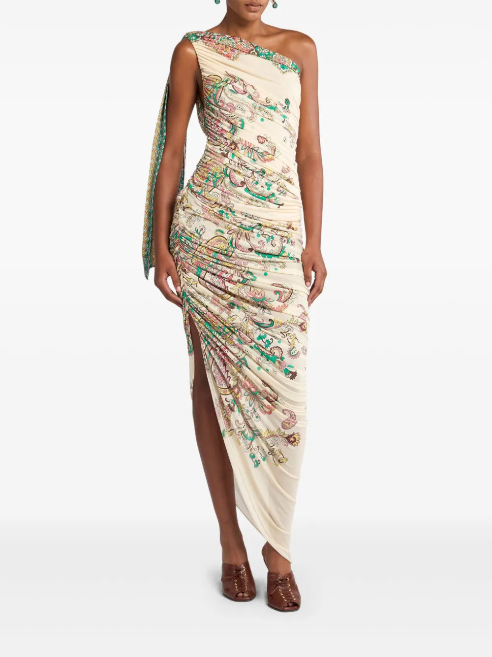 Single-Shoulder Maxi Dress