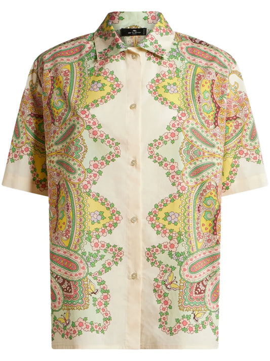 Floral-Print Shirt