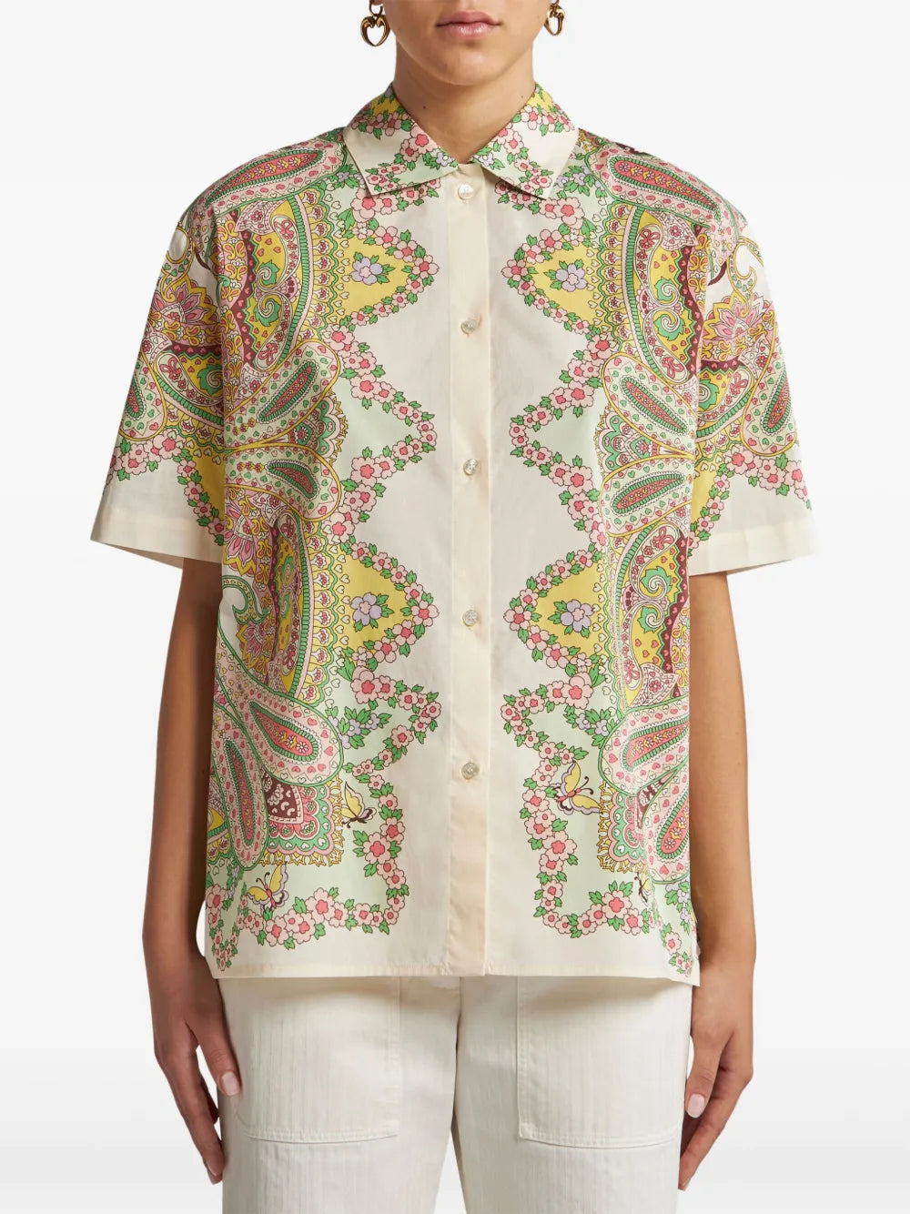 Floral-Print Shirt