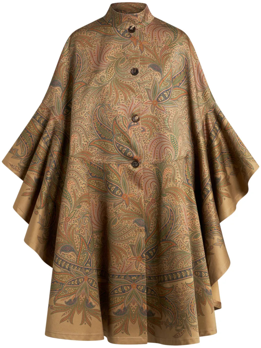 Paisley-Print Cape