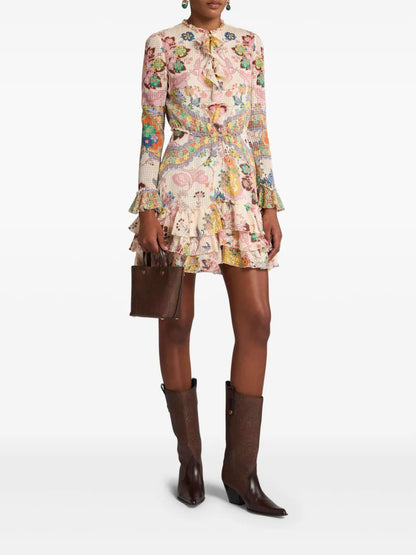 Ruffled Mini Dress