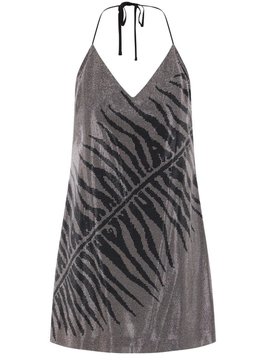 Rhinestoned Mini Dress