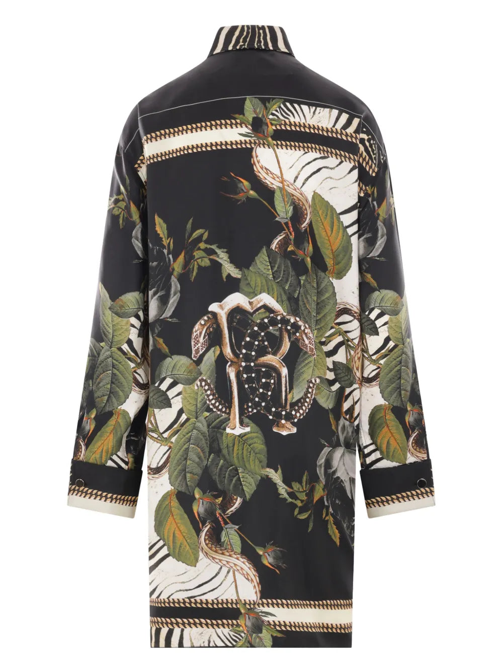 Jewellery Foulard-Print Silk Shirt Dress