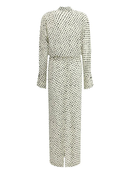 Dot-Print Dress