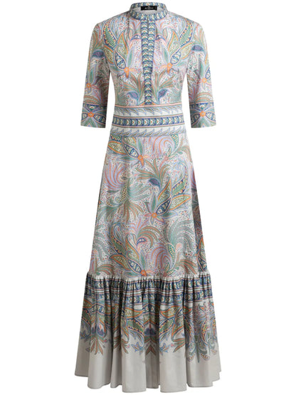 Floral-Print Maxi Dress