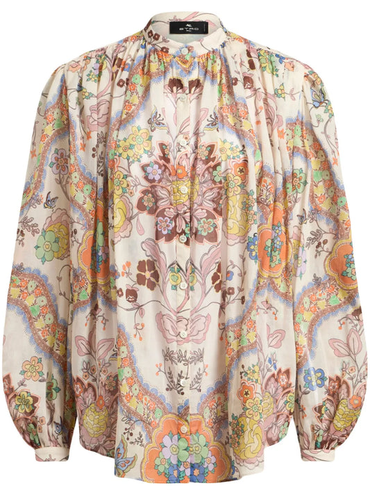Cotton Pleated Shirt
