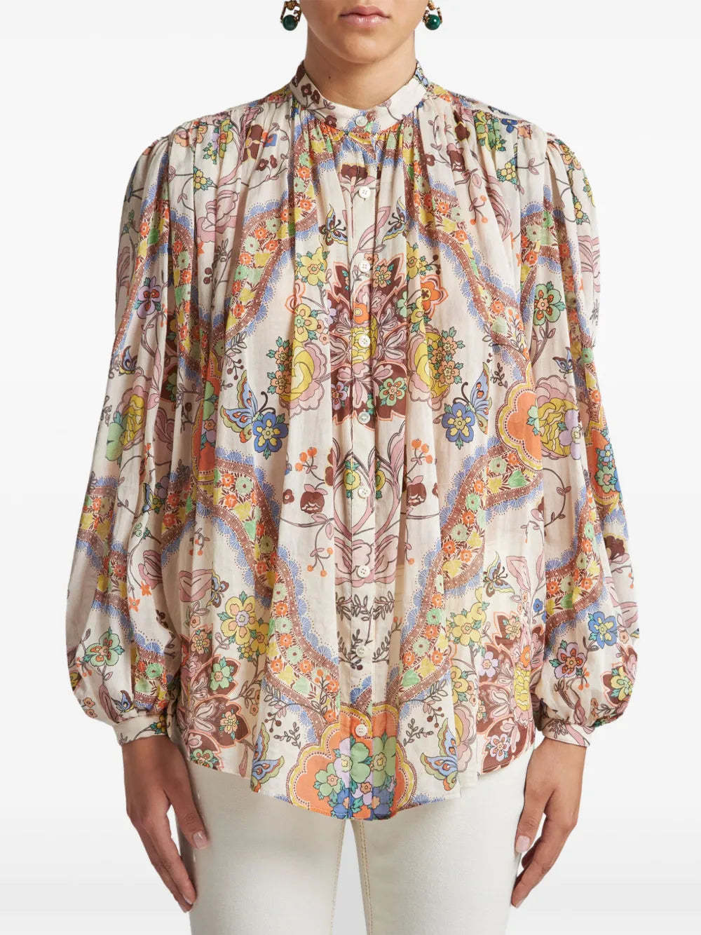 Cotton Pleated Shirt