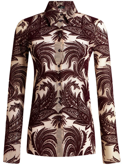 Paisley-Jacquard Shirt