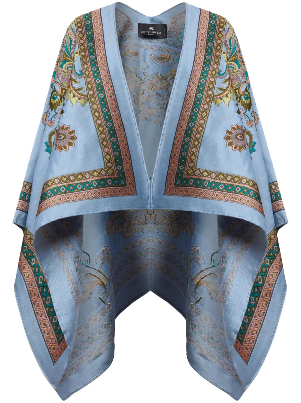 Paisley-Jacquard Cape