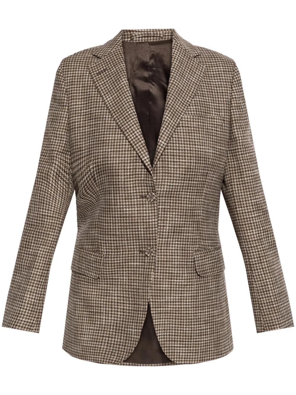 Houndstooth-Pattern Blazer