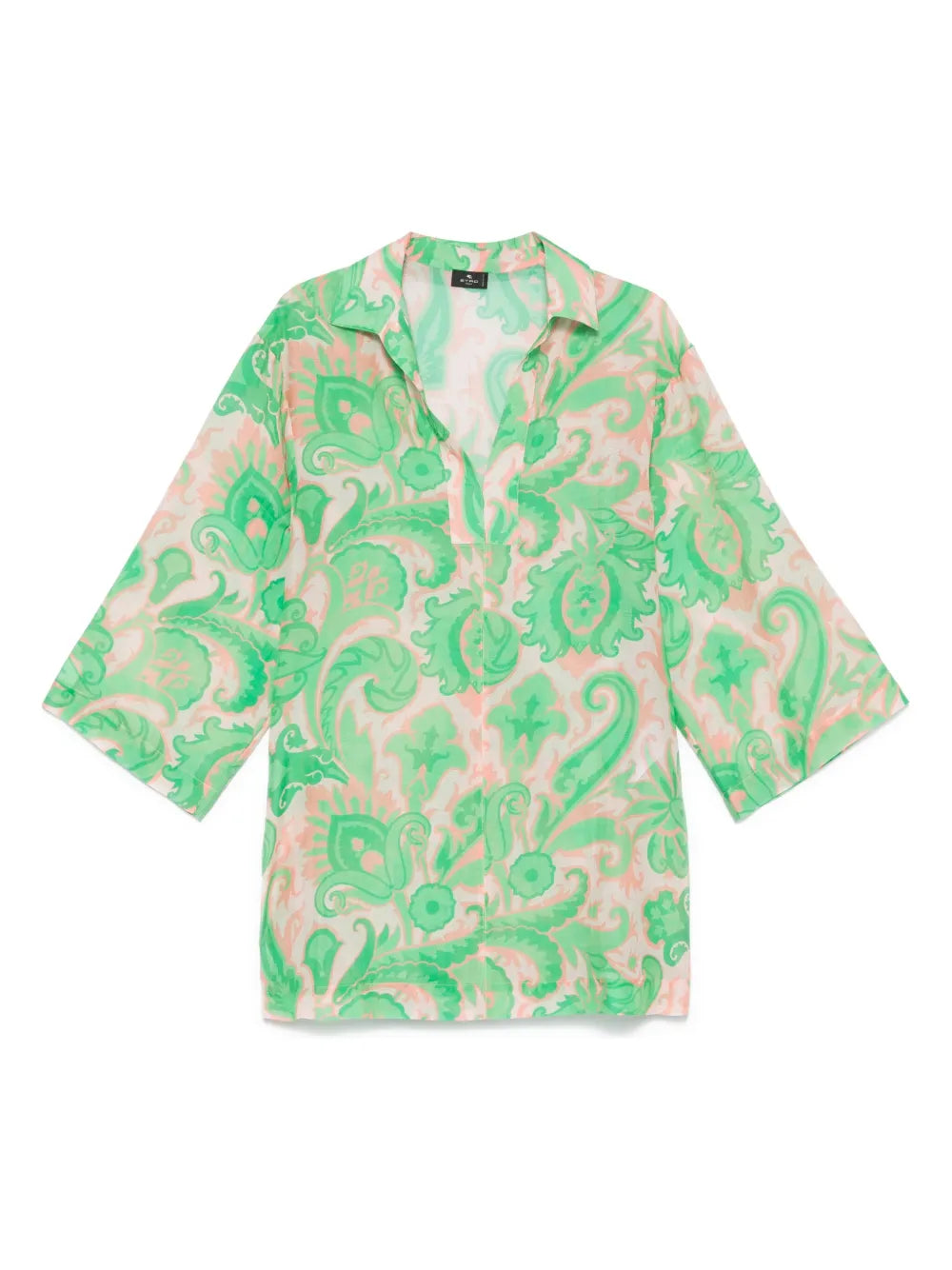 Paisley-Print Cover-Up