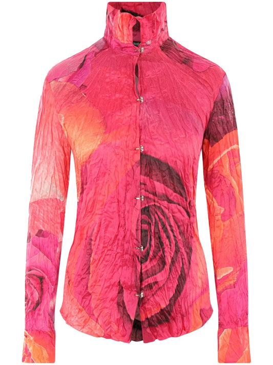 Garden Rose-Print Shirt