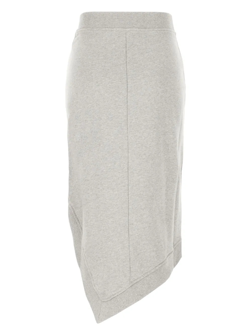 Mélange-Effect Midi Skirt