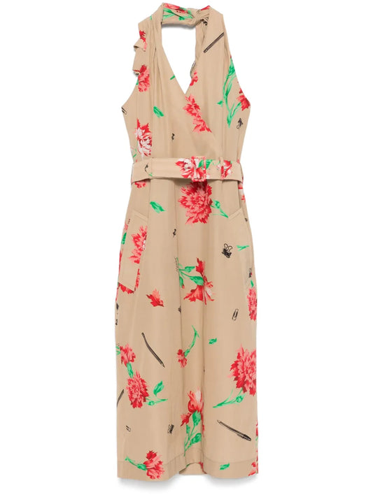 Belted Midi Dress