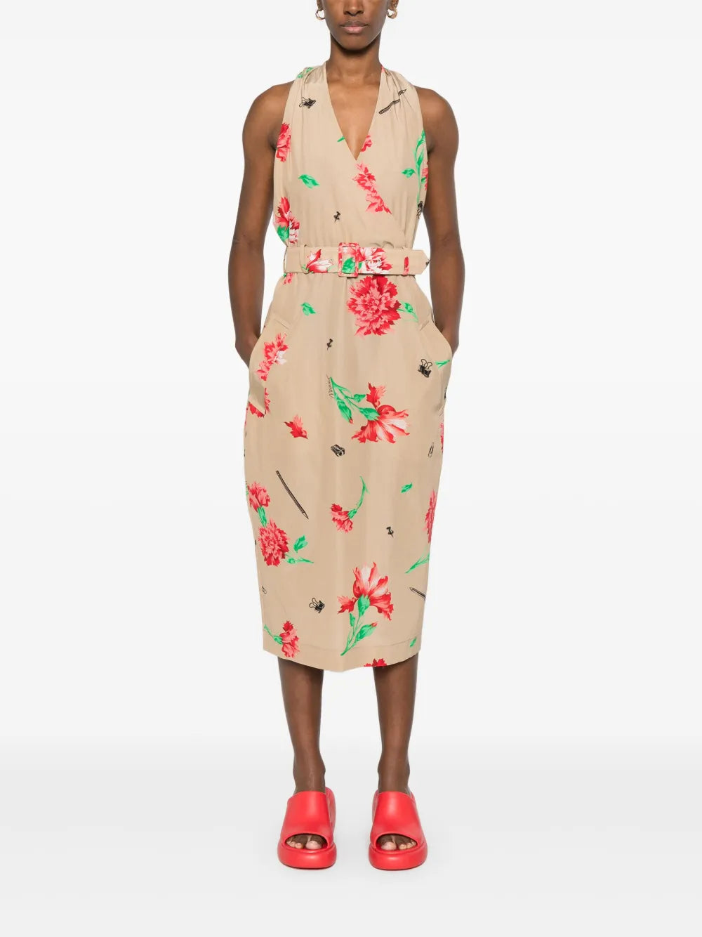 Belted Midi Dress