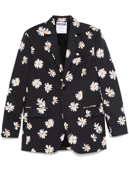 Floral-Print Blazer