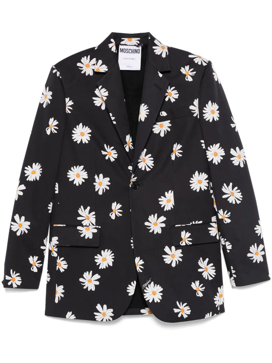 Floral-Print Blazer