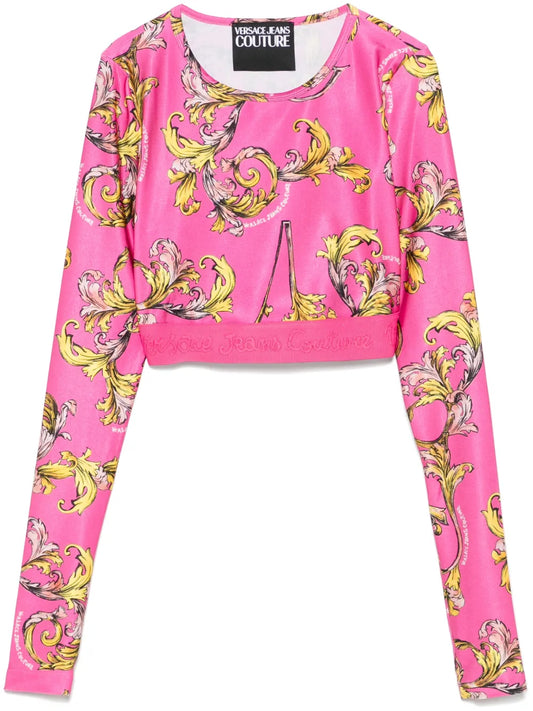 Barocco-Print Top