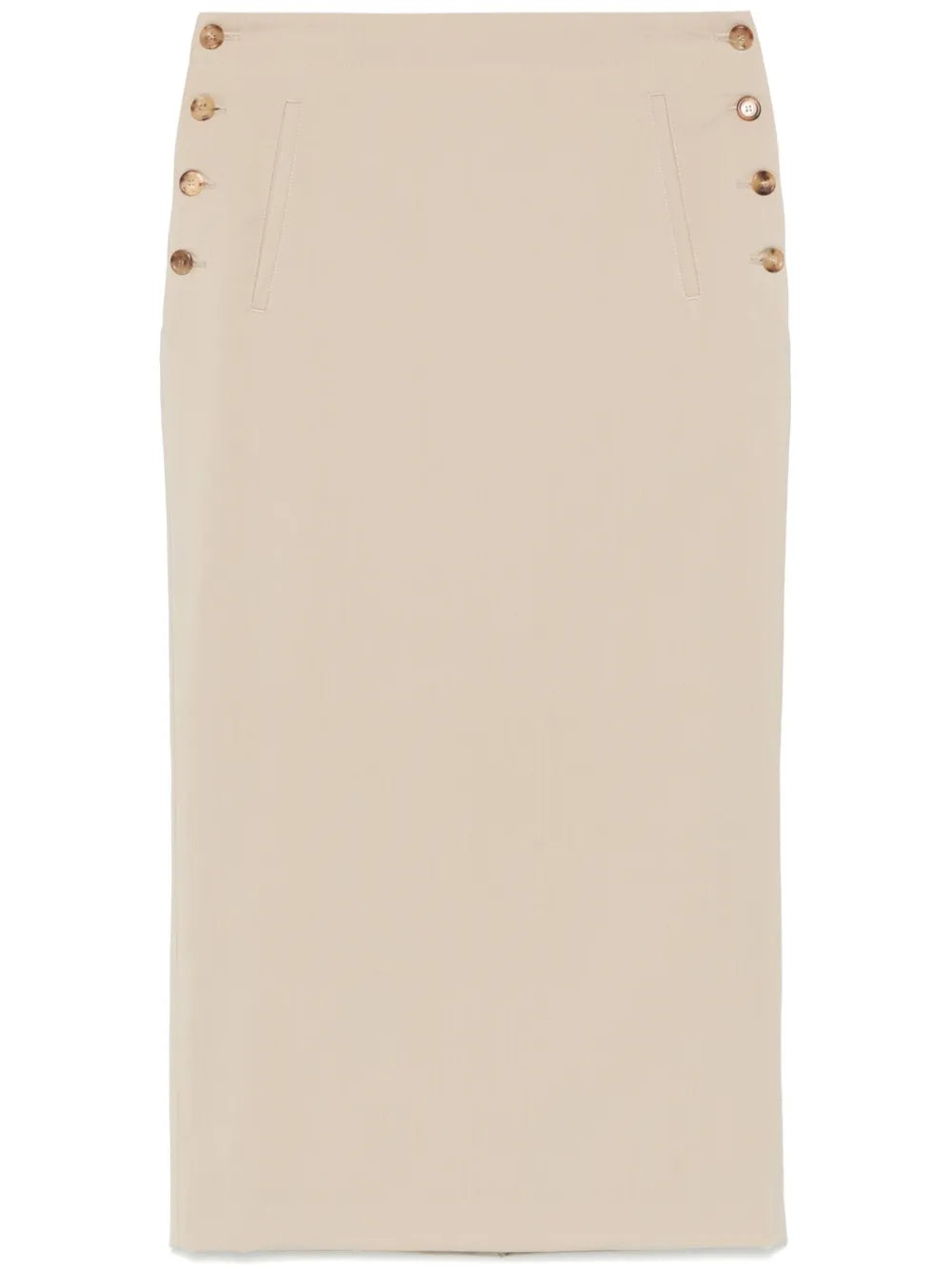 Virgin-Wool Midi Skirt