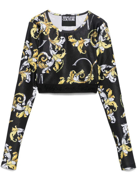 Barocco-Print Top