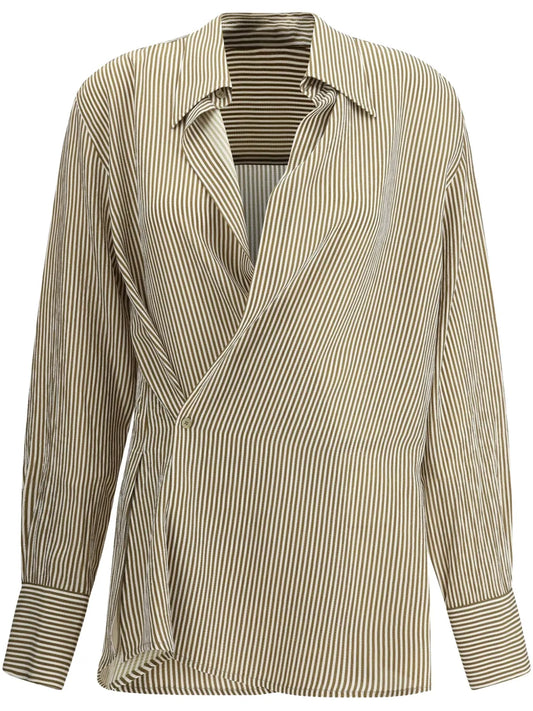 Striped Wrap Shirt