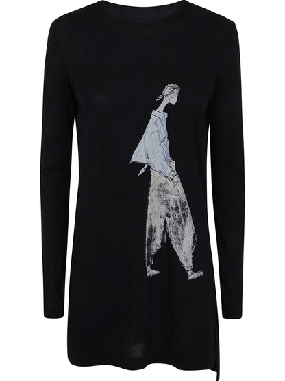 Graphic-Print Mini Dress