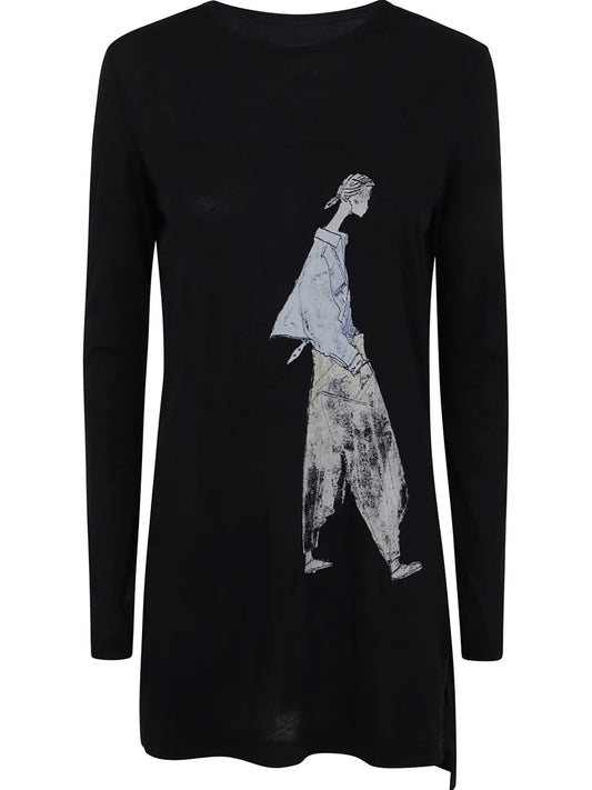 Graphic-Print Mini Dress
