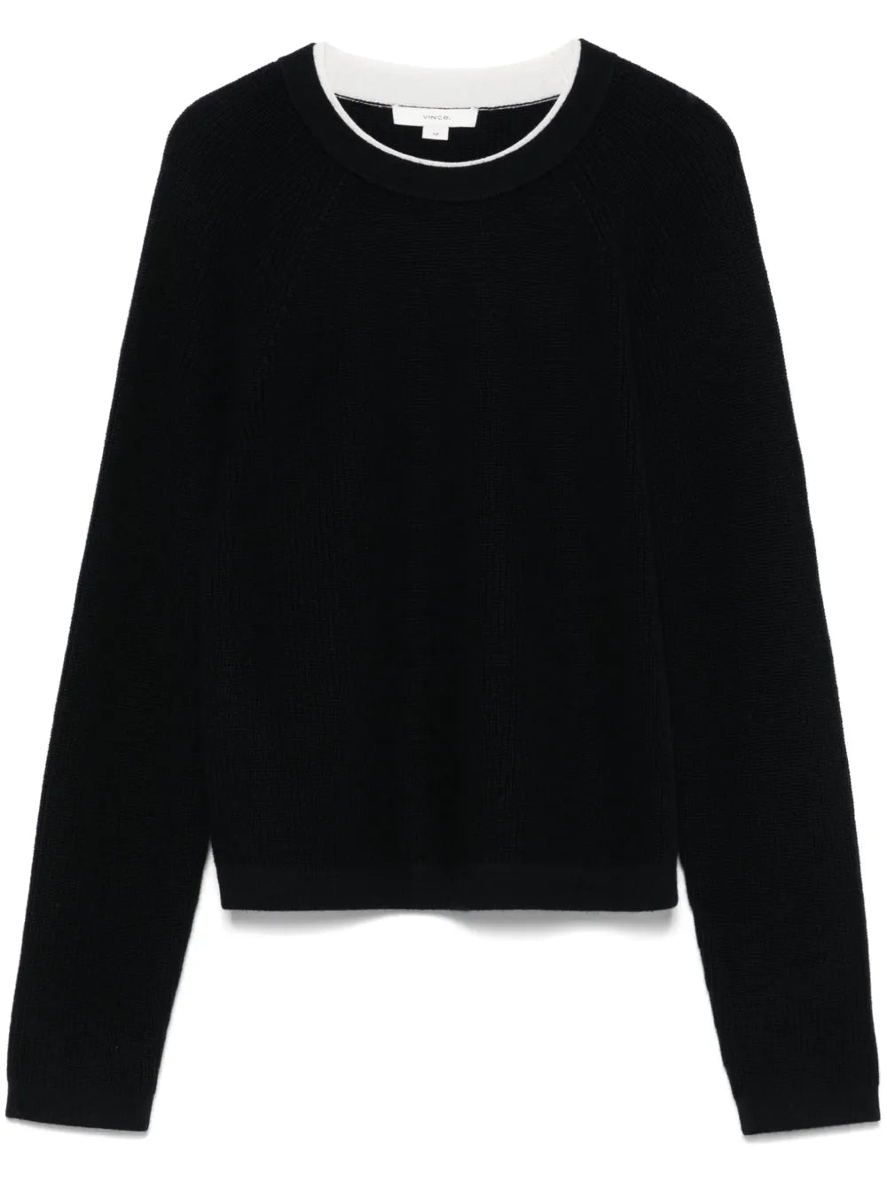 Contrasting-Trim Sweater
