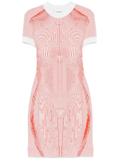 The Morphing Pinstripes Dress