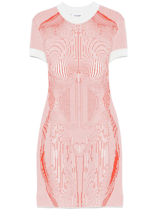 The Morphing Pinstripes Dress