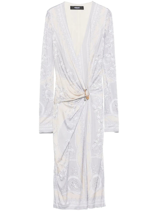 Coupe Des Dieux-Print Midi Dress
