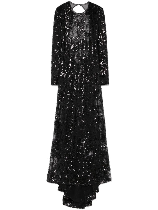 Sequined Tulle Gown
