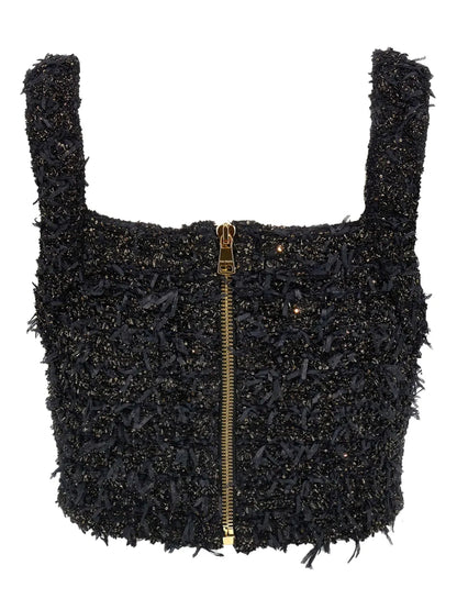 Lurex Tweed Top