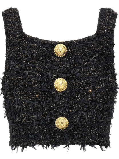 Lurex Tweed Top