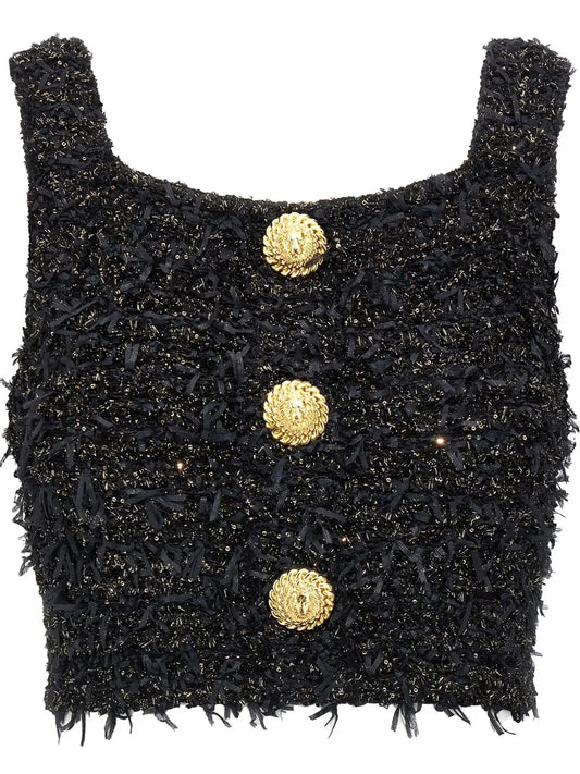 Lurex Tweed Top