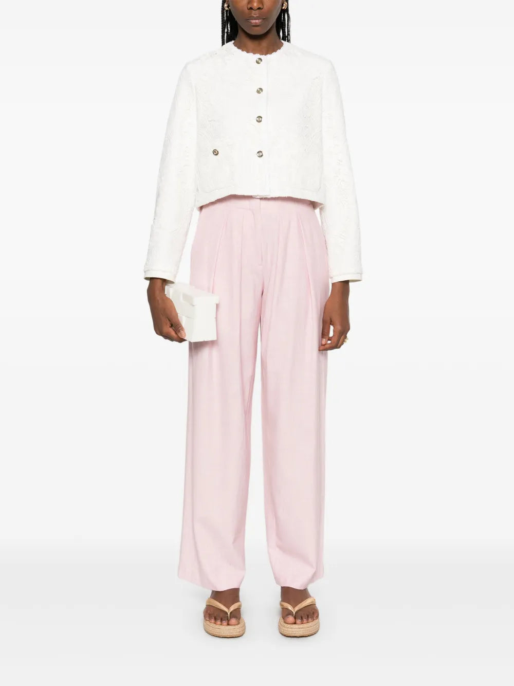 Guipure-Lace Jacket