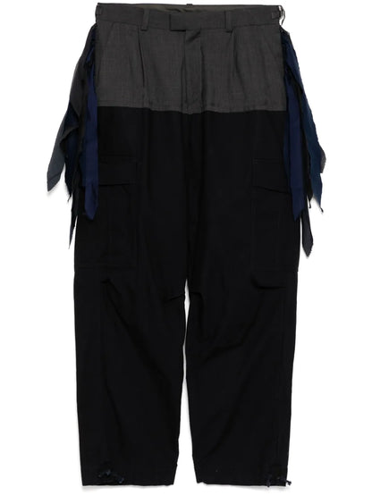 Panelled-Design Pants