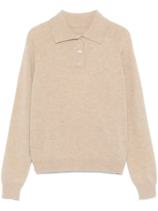 Wool Polo Top