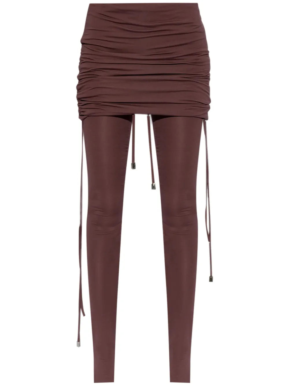 Draped-Design Leggings
