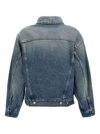 Cut-Out Denim Jacket