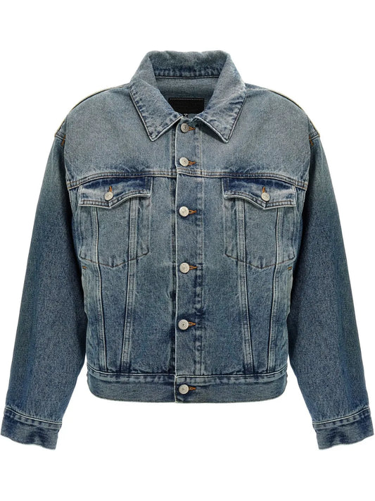 Cut-Out Denim Jacket