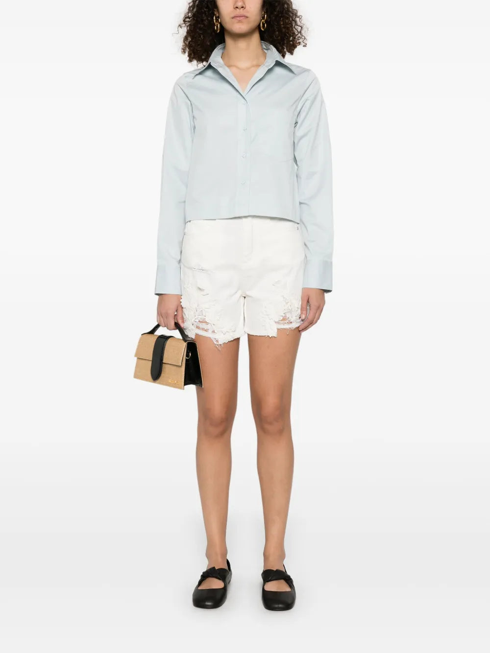 Floral Lace Appliqué Shorts