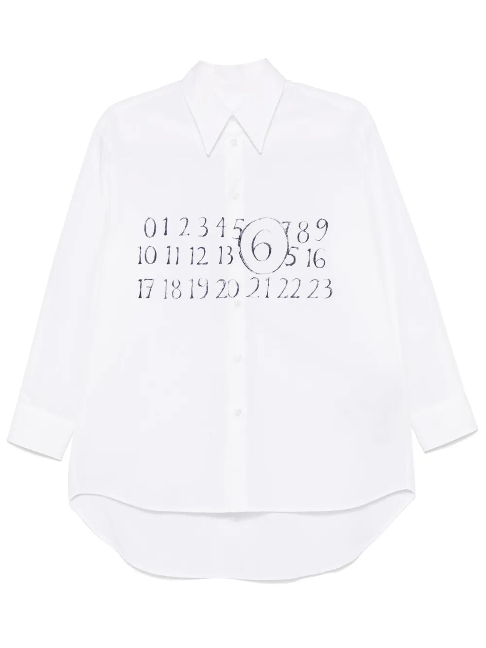 Numbers-Motif Shirt